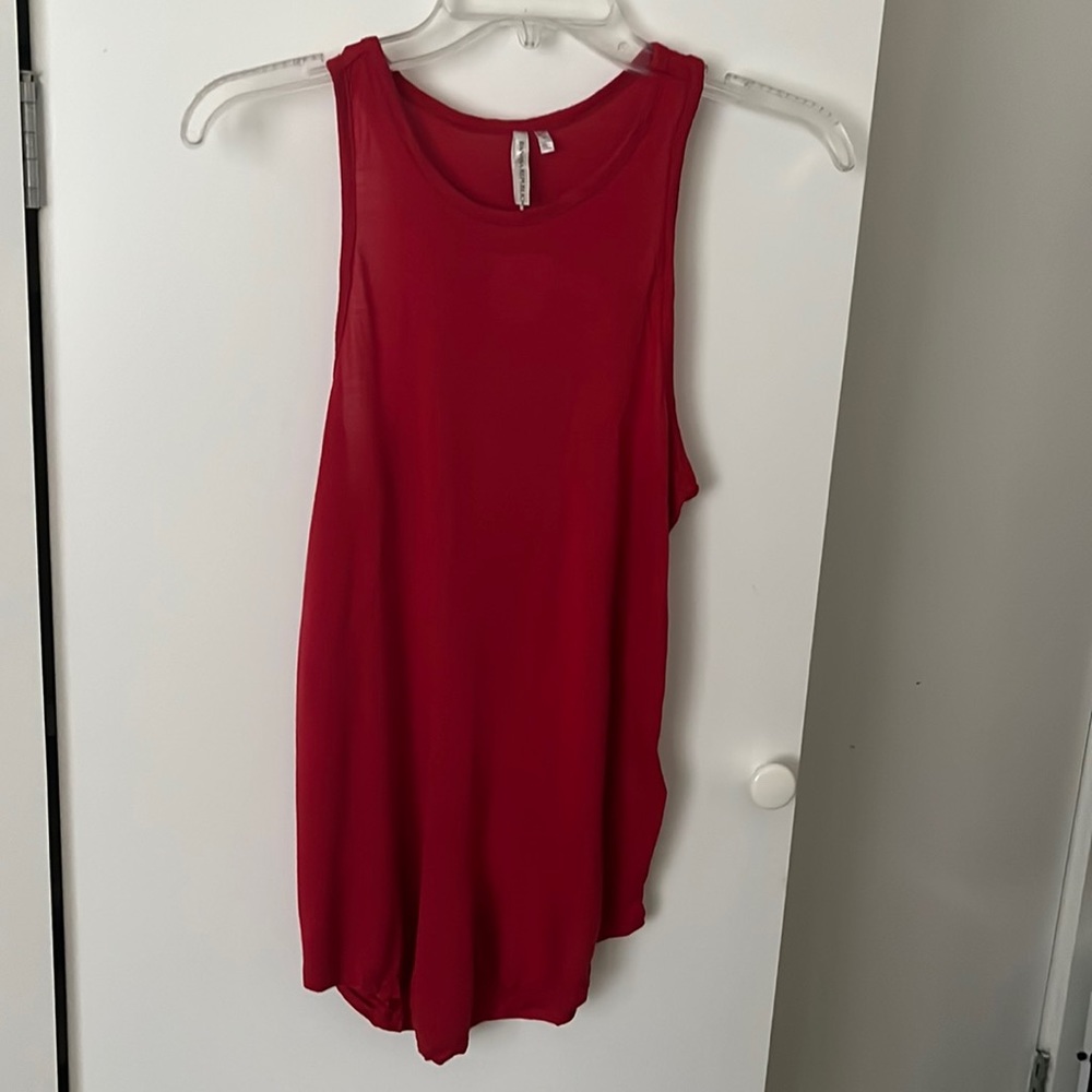 NWT Banana Republic Basic Long Red Tank